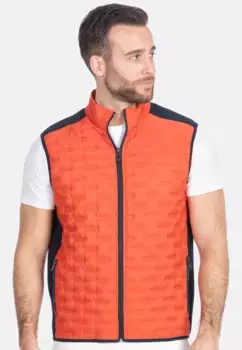 Новый канадский стеганый жилет "HYBRID-ULTRASONIC" (1 шт.), с эластичной трикотажной вставкой New Canadian, цвет Orange