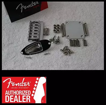 Новый комплект фурнитуры для кузова Fender Hardtail Chrome Stratocaster - Strat