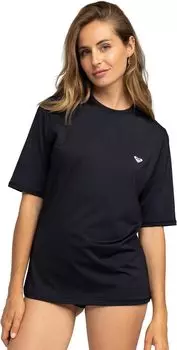 Новый рашгард с короткими рукавами Enjoy Waves Roxy, цвет Anthracite