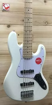 Новый Squier Affinity Series Jazz Bass V с кленовым грифом Olympic White Jazz V