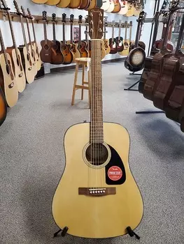 Новый стартовый набор для акустической гитары Fender CD-60S Natural