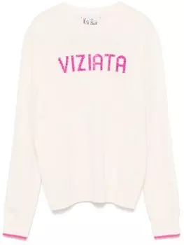 Новый свитер Queen MC2 Saint Barth, белый