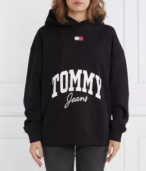 Новый университетский свитер Oversize fit Tommy Jeans, черный