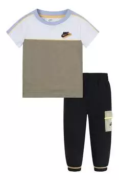 Новый взгляд на спортивный костюм для малышей: худи и джоггеры Nike, черный