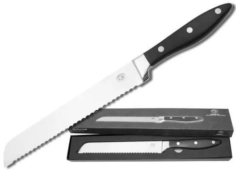 Нож для хлеба - Agnelli - лезвие 20см - профессиональный нож Pentole Agnelli