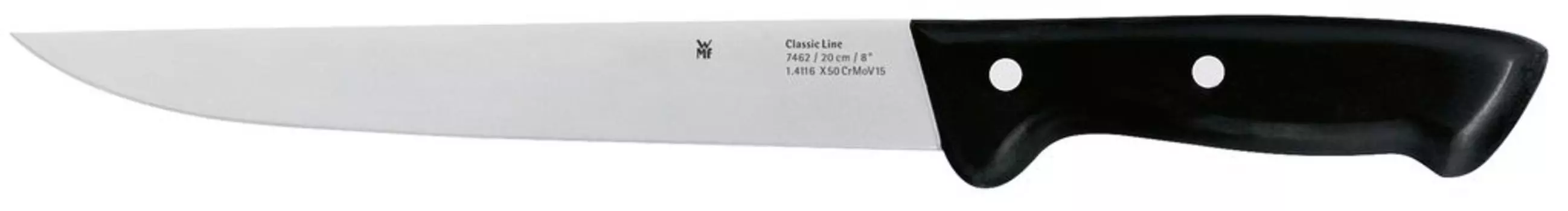 Нож для мяса WMF Classic Line 34,5 см, лезвие специальная сталь, пластиковая ручка, лезвие 20 см