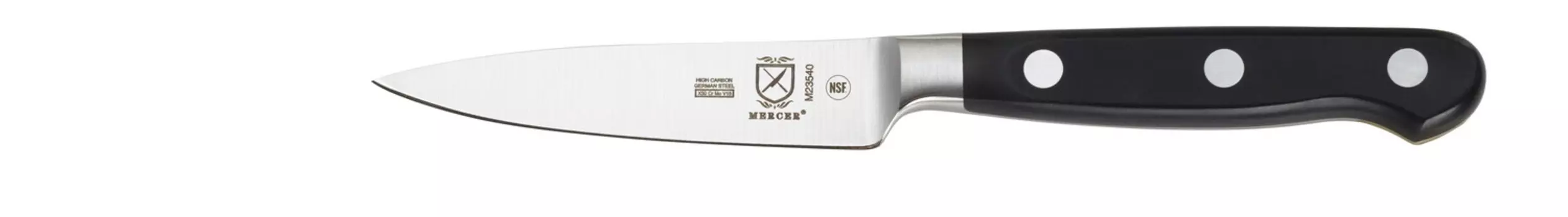 Нож для очистки овощей Mercer Culinary Renaissance 3,5 дюйма, черный