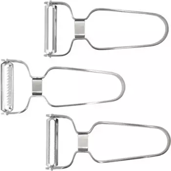 Нож для очистки овощей PINTINOX «Профессионал» (набор, 3 шт.), нержавеющая сталь, можно мыть в посудомоечной машине, 3 шт, цвет edelstahlfarben