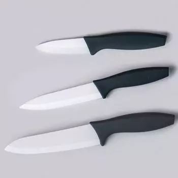 Нож для овощей Star 917072, керамическое лезвие, ручка 125 мм, покрытие ПП/ТРП