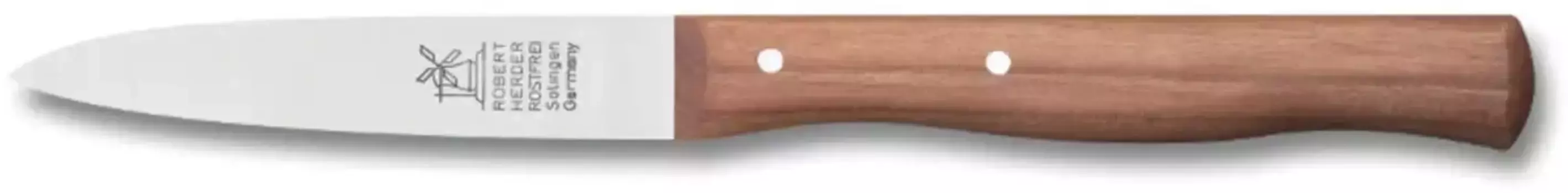Нож для овощей "Ветряная мельница" Classic ", (1 шт.), вишня 18,5 см, длина лезвия 8,5 см, нержавеющая сталь Windmhlenmesser Общая длина 18,5 см, Длина клинка 8,5 см., цвет holzfarben