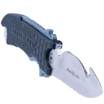 Нож для подводного плавания с малым выжимным тупым предметом AQUALUNG, черный