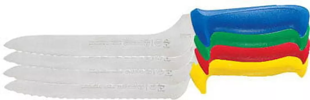 Нож для сэндвичей Mundial со смещением, зубчатым, 9 дюймов, желтый