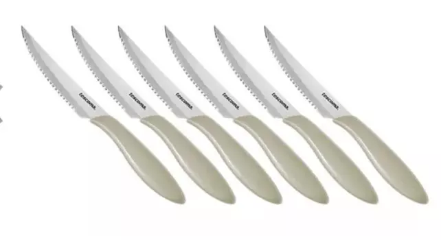 Нож для стейка Tescoma, нож для хлеба, нож для мяса, нож для пиццы, нож из нержавеющей стали, 6 шт