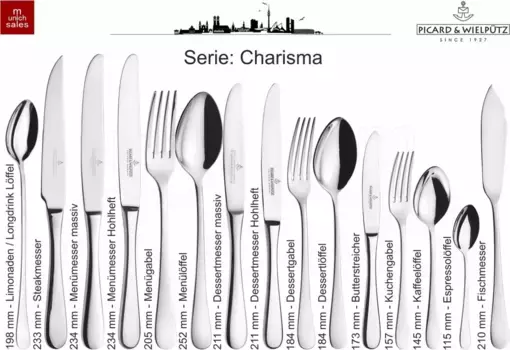 Нож PICARD & WIELPTZ, серебряный