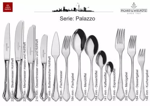 Нож PICARD & WIELPTZ, серебряный