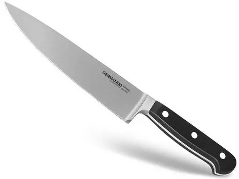 Нож повара Золинген Нож повара кованый универсальный нож из нержавеющей стали с острым, точным пропилом для нарезки мяса, рыбы и овощей 34 см InstrumenteNRW