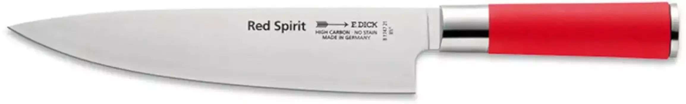Нож поварской F.DICK "Red Spirit", (1 шт.), 21 см F. DICK Длина лезвия 21 см., цвет edelstahlfarben