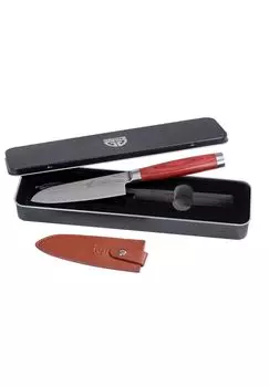 Нож Сантоку RED-PAKKAWOOD Grwe, красный