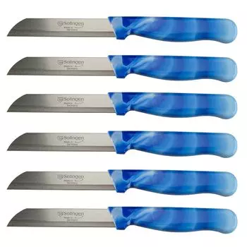 Нож SOLINGEN, универсальный нож, нож для фруктов из синего мрамора, нож для очистки овощей, очень острый, количество: 20 шт