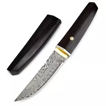 Нож уличный Odin Damascus-черный KP31700 OEM