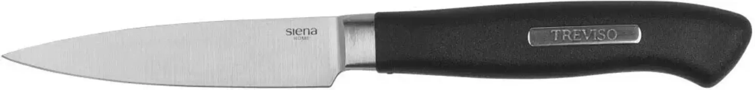 Нож универсальный Siena Home "TREVISO", (1 шт.), для чистки, мелкой резки и украшения, 9 см Длина клинка 9 см., черный