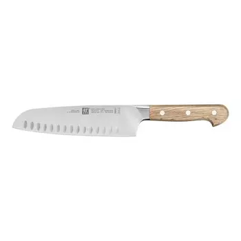Нож ZWILLING Pro Wood Santoku кухонный нож универсальный нож 18 см, фестончатый срез