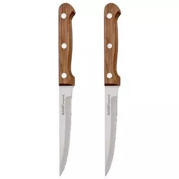 Ножи для стейка/пиццы NAVA с зубчатыми лезвиями, 21,5 см, набор из 2 шт