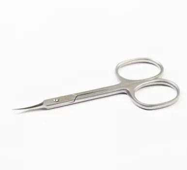 Ножницы для кутикулы и ногтей LEXWO из хирургической стали, модель 501 серебро.