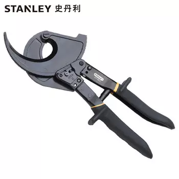 Ножницы для резки кабеля Stanley с храповым механизмом 0–400 мм, плоскогубцы для кабельной проволоки, клещи для резки и разрушения электрика 84-862-22
