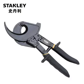 Ножницы для резки кабеля Stanley, тип храпового механизма 0–400 мм2, плоскогубцы для проводов и кабелей, болторез для электрика 84-862-22