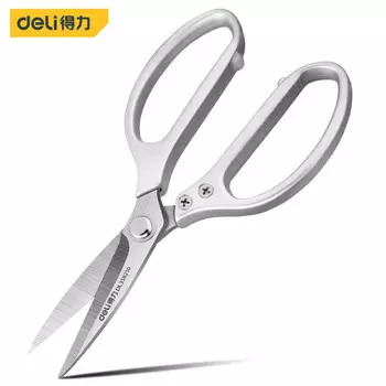 Ножницы из нержавеющей стали Deli, офисные, кухонные, многофункциональные ножницы, промышленные, из цинкового сплава, DL358210, 5 упаковок