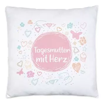 Няня с подушкой-сердечком, включая подарок с благодарностью. Скажи спасибо за все Hey!Print