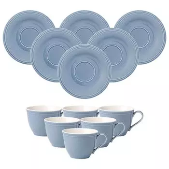 Нравиться. Кофейная чашка Color Loop Horizon с блюдцем от Villeroy & Boch, 250 мл, набор из 6 шт. - DS