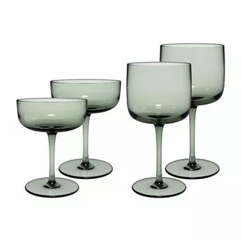 Нравиться. Набор из 4 бокалов для вина и шампанского Like Glass от Villeroy & Boch Sage - DS