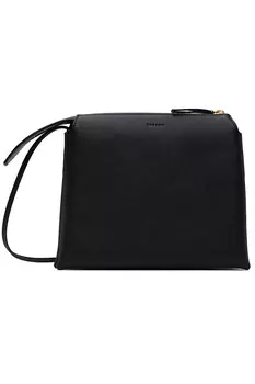 Nu mini twin сумка из телячьей кожи The Row, черный