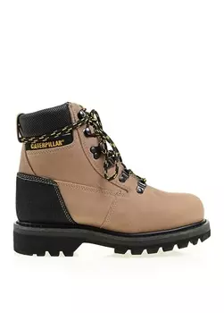 Нубук Бежевые женские ботинки Caterpillar