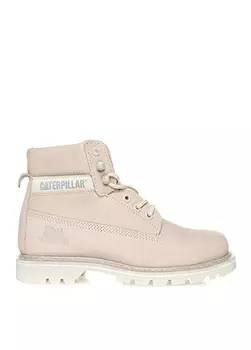 Нубук Бежевые Женские Сапоги Caterpillar