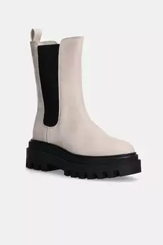 Нубуковые ботинки на платформе FLATFORM CHELSEA BOOT MG NB Calvin Klein Jeans, бежевый