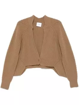 Nude асимметричный кардиган, коричневый