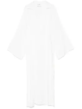 Nude платье миди с V-образным вырезом, белый