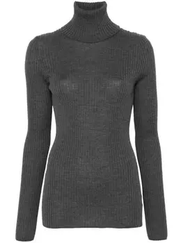 Nude ребристый свитер, серый