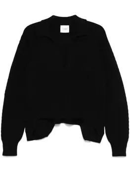 Nude свитер в рубчик, черный