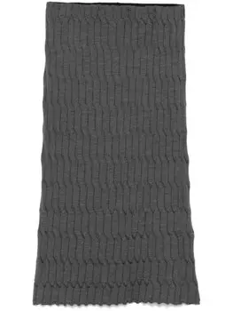 Nude вязаная юбка, серый