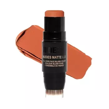 Nudestix Nudies Matte Lux Cream Blush 3-в-1 для всего лица, для щек, глаз и губ с растушевкой, румяна Dolce Darlin', 1 шт.