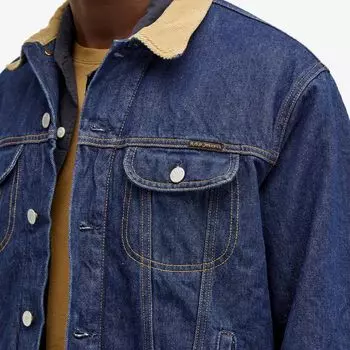 Nudie Jeans Co Джинсовая куртка Johnny Thunder, синий