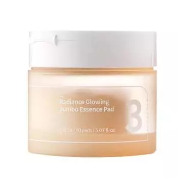 Numbuzin No.3 Radiance Glowing Jumbo Essence Pad 70ea - Осветляющие тонизирующие подушечки