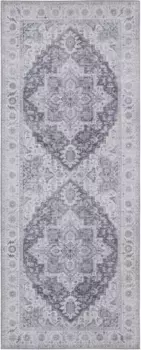 НУРИСТАН дорожка "Антея", прямоугольная, восточный, восточный, винтаж, гостиная, спальня, столовая NOURISTAN 80х200 см, лиловый