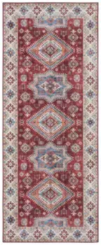 НУРИСТАН дорожка "Gratia", прямоугольный, восточный, винтажный, ковер плоского плетения, гостиная, спальня NOURISTAN 80х200 см, цвет rubinrot