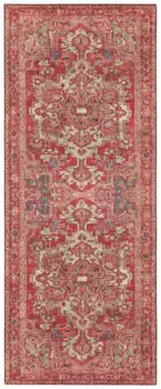 НУРИСТАН дорожка "Лета", прямоугольная, восточный, восточный, короткий ворс, гостиная, спальня, столовая NOURISTAN 80х200 см, красный