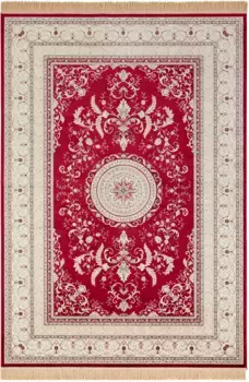 НУРИСТАН ковер "Антик Негар", прямоугольный, восточный с бахромой, восточный, гостиная, спальня, столовая NOURISTAN 160х230 см, красный